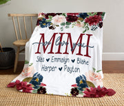 Custom Title Blanket with kids' Names, New Christmas Gift!