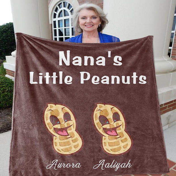 Custom CHRISTMAS BLANKET with Nickname & Kids Names