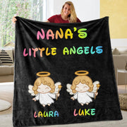 Custom CHRISTMAS BLANKET with Nickname & Kids Names