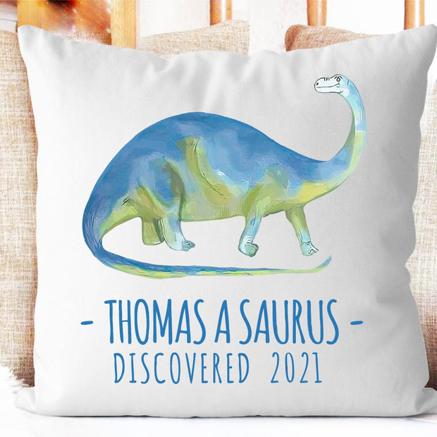 Personalized Dinosaur Name Pillowcase, Custom Dinosaur Kids Bedroom Decor III