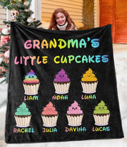 Custom CHRISTMAS SNOWMAN BLANKET with Nickname & Kids Names