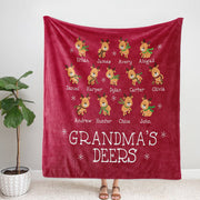 New Custom Little Deers Blanket, Merry Christmas!