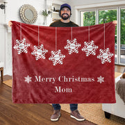 Custom CHRISTMAS BLANKET with Nickname & Kids Names