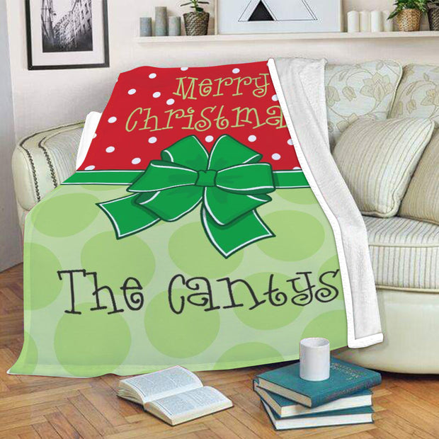 Personalized Merry Christmas  Blanket