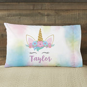 Custom Name Unicorn Pillowcase Christmas