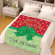 Personalized Merry Christmas  Blanket