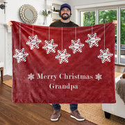 Custom CHRISTMAS BLANKET with Nickname & Kids Names