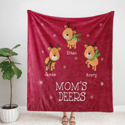 New Custom Little Deers Blanket, Merry Christmas!