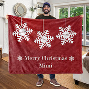 Custom CHRISTMAS BLANKET with Nickname & Kids Names