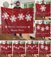 Custom CHRISTMAS BLANKET with Nickname & Kids Names