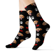 New Custom Christmas Socks With Your Pet's Face