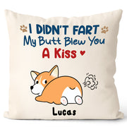 Personalised Dog Fart Pillowcase With Name