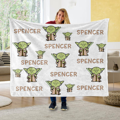 Personalized Name Cartoon Cozy Plush Fleece Blankets I - BUY 2 SAVE 10%