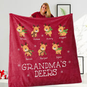 New Custom Little Deers Blanket, Merry Christmas!