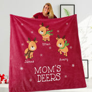 New Custom Little Deers Blanket, Merry Christmas!